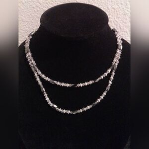 Versatile Magnetic Hematite & Silver Beaded Wrap Necklace